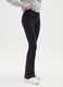 Girls' black stretch cotton blend flare leggings_2