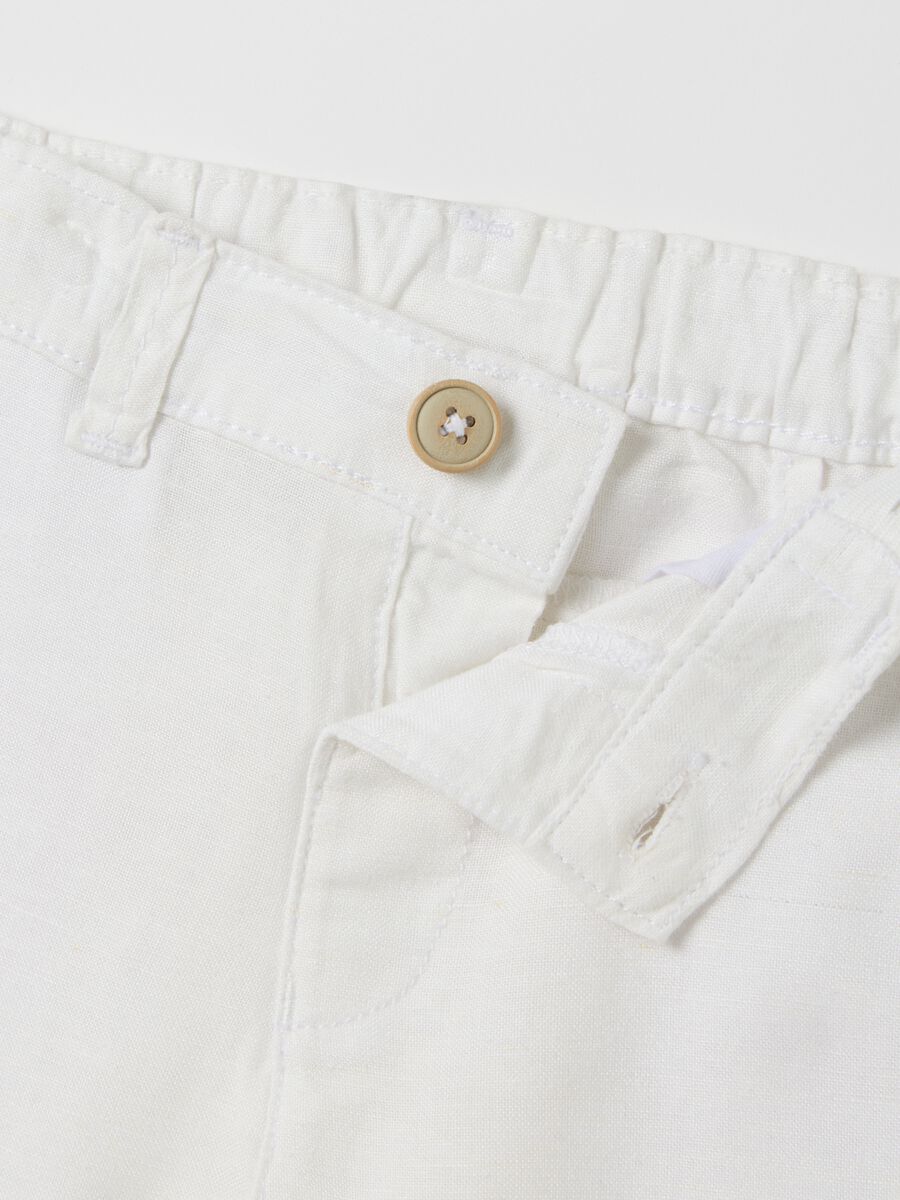 White shorts with striped braces_3