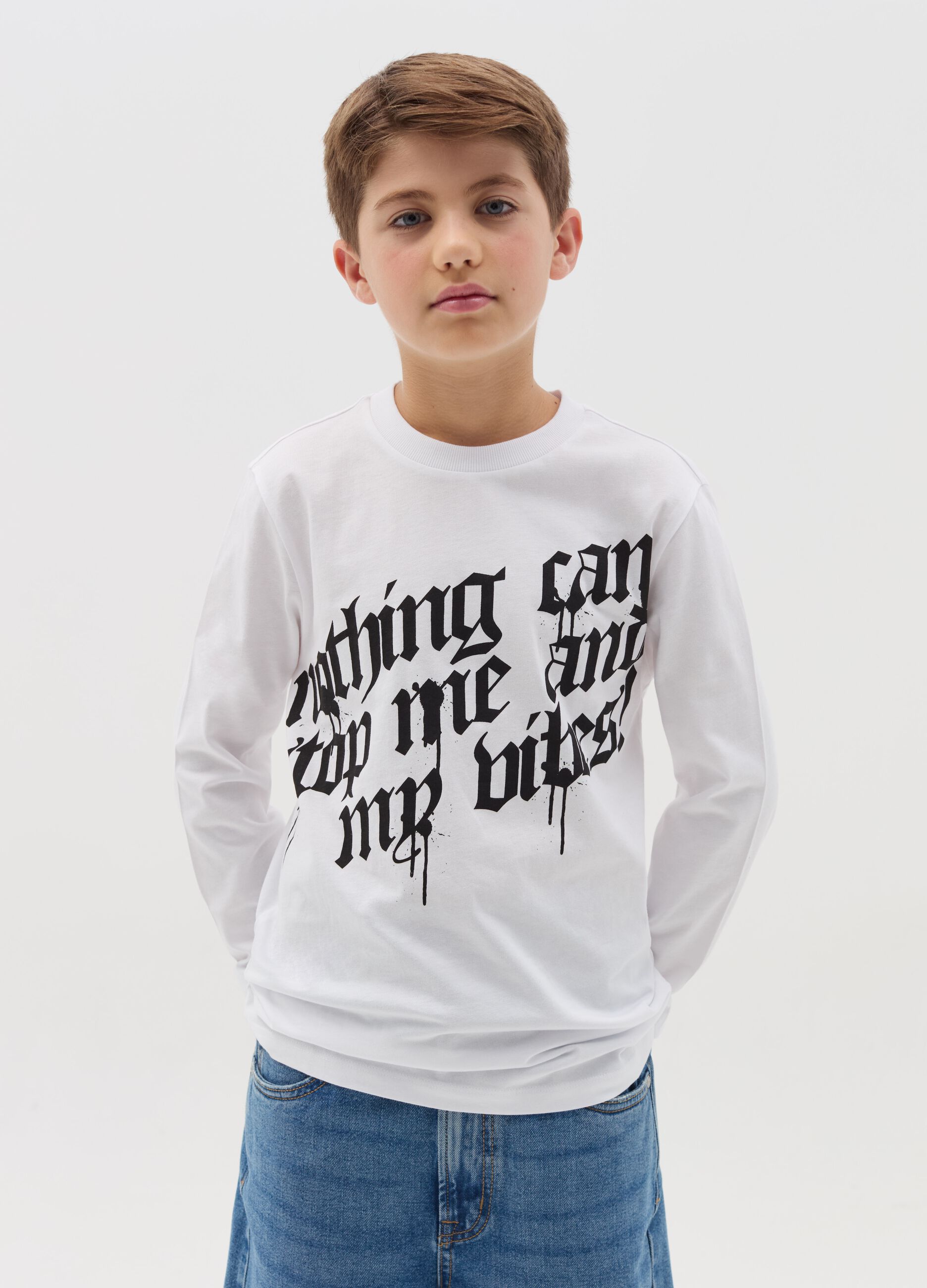 "Nothing can stop me&rdquo; T-shirt with long sleeves