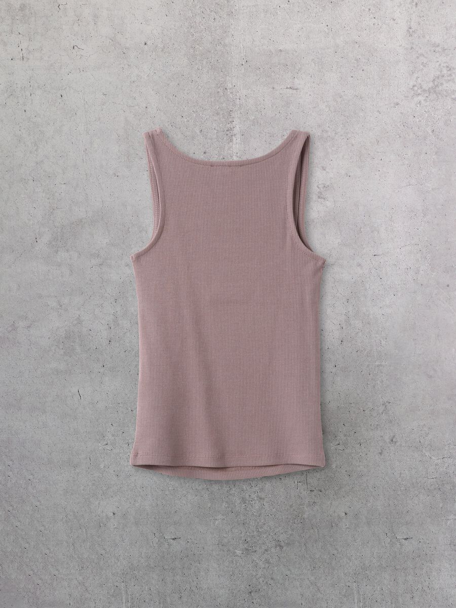 Tank Top Square Neck Mocha_5