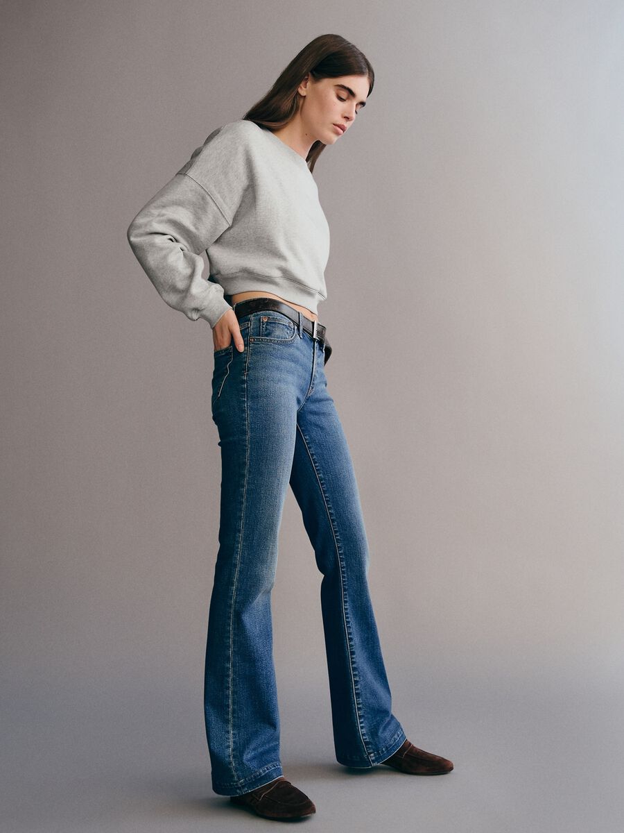 Wide-leg cotton blend jeans Gap_6