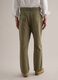 Green Cotton and Linen Trousers Regular Fit_2