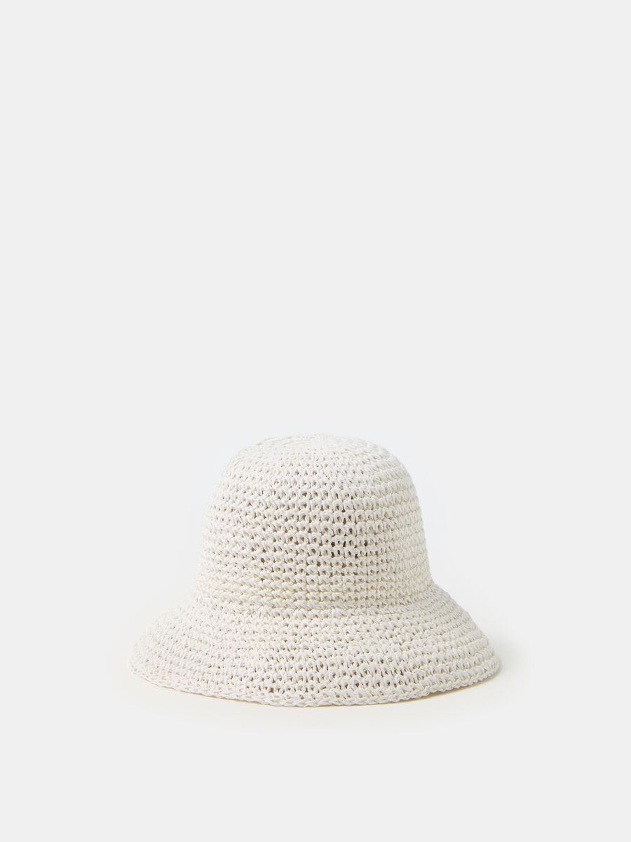 Straw bucket hat_0