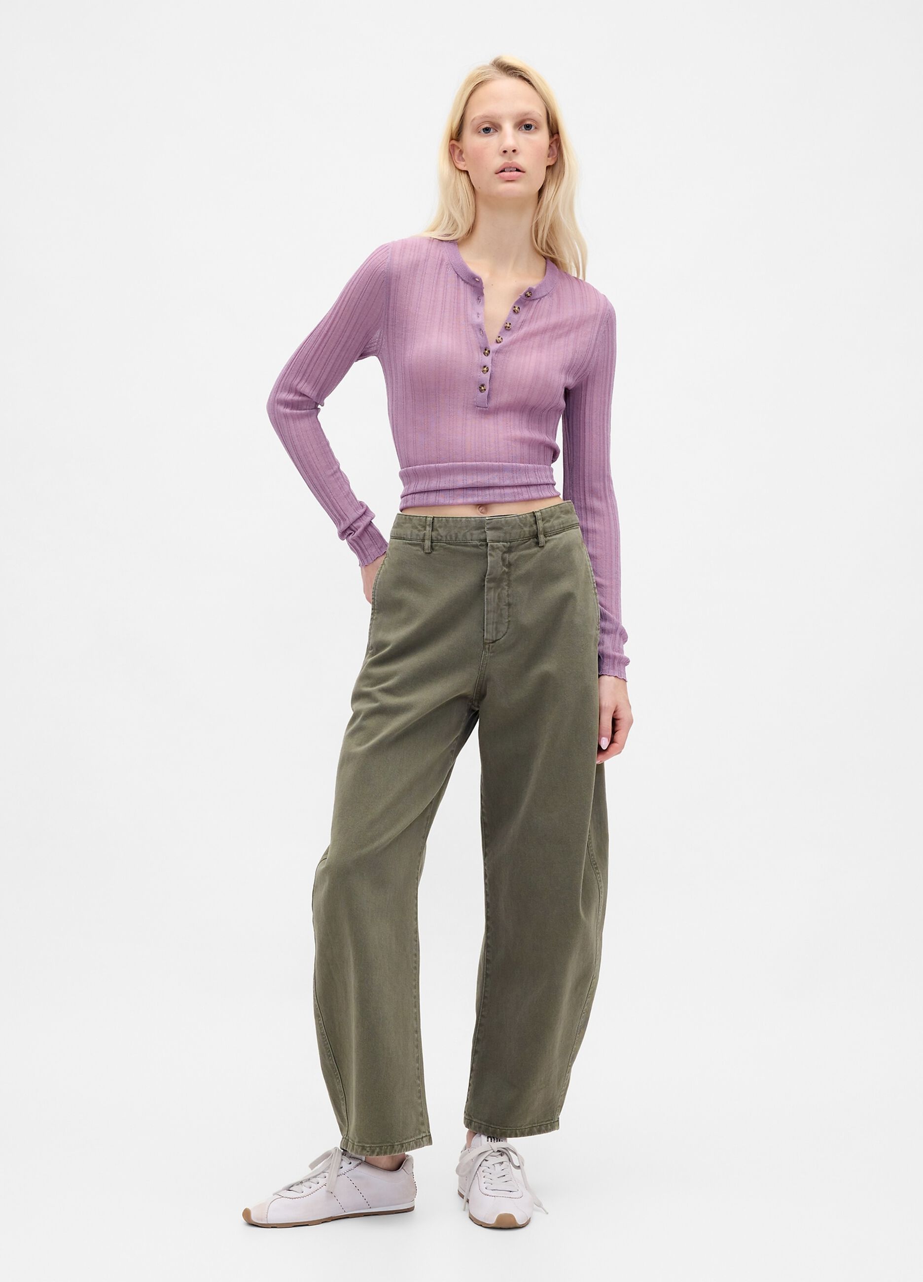 Green Cotton Trousers