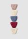 Pack of five multicoloured briefs in pure organic cotton_1