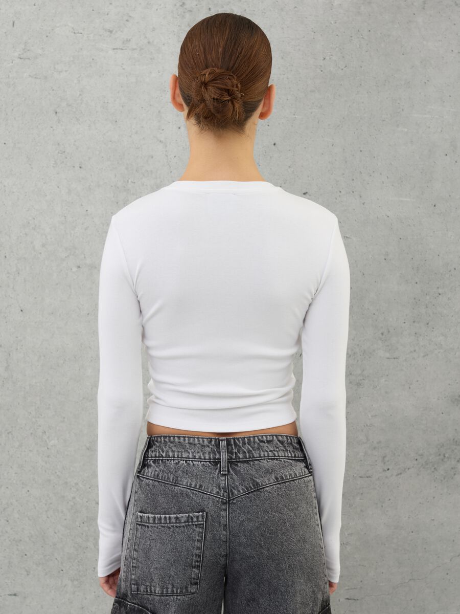 Crop Longsleeve T-shirt White_1