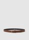 Brown genuine leather belt_0