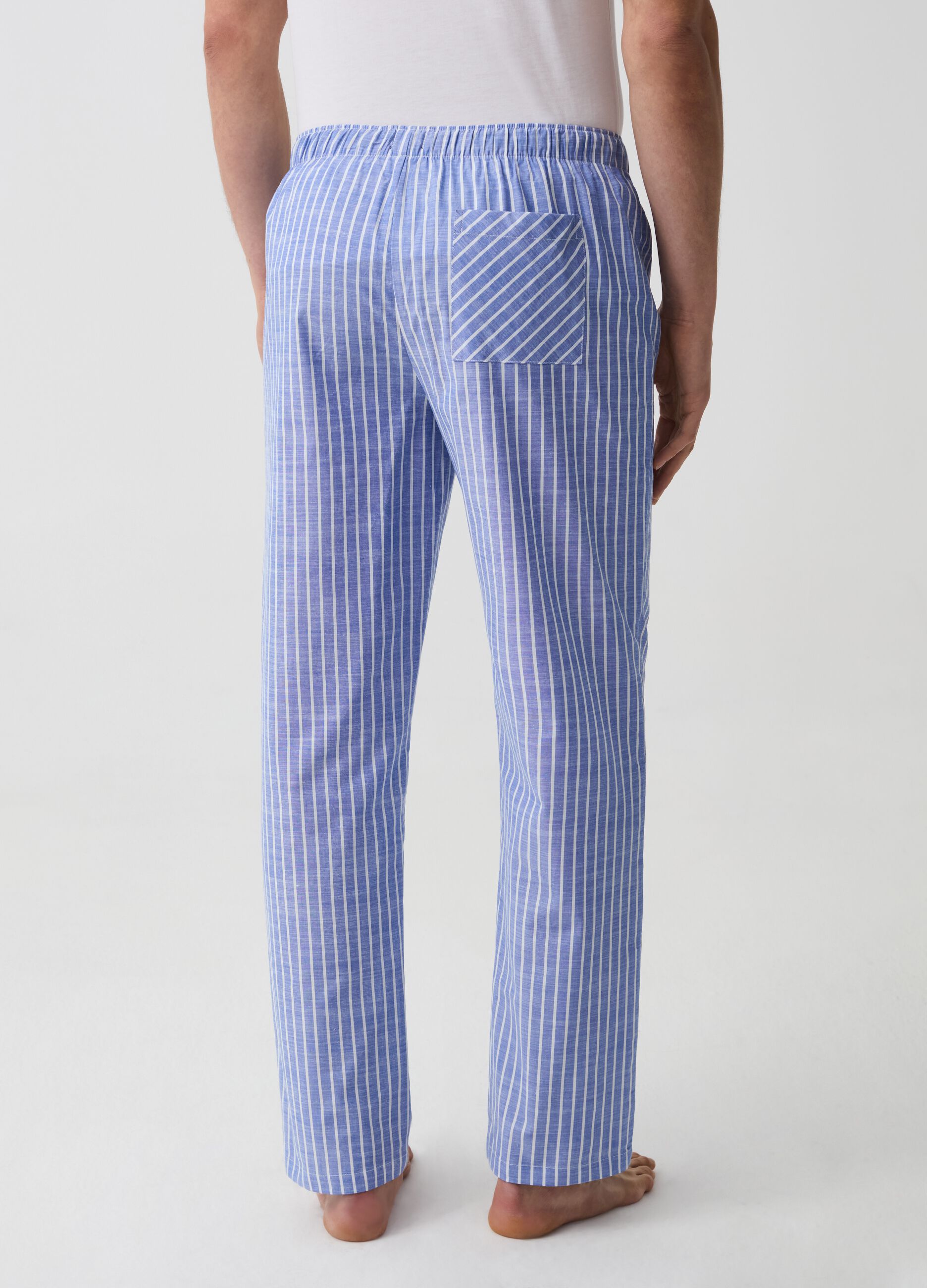 Pyjama trousers in patterned cotton