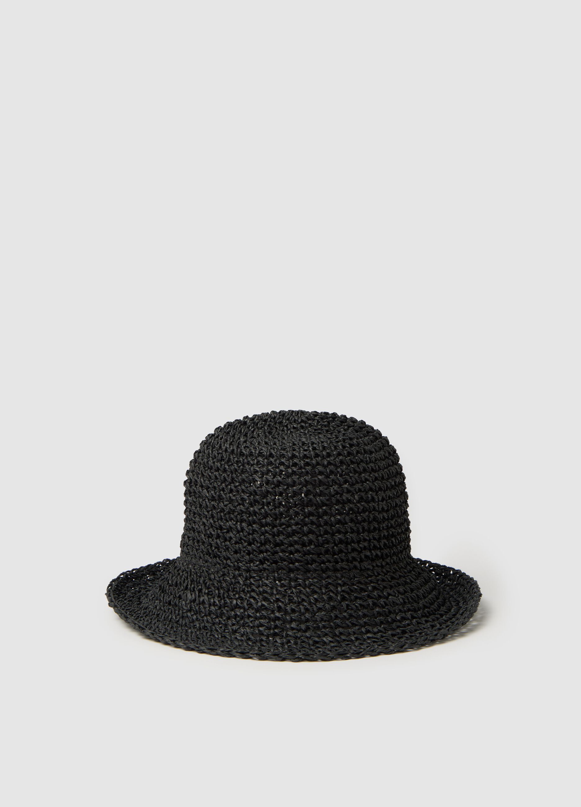 Cappello da donna in carta nera