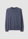 Grey crew-neck pure merino wool jumper, regular fit_4