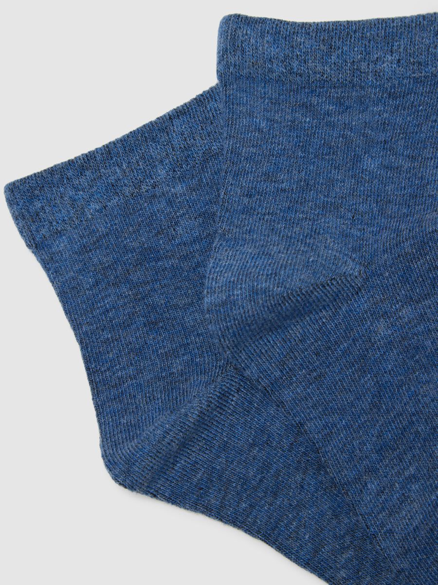 Multicoloured cotton blend short socks multipack for kids - regular fit_2