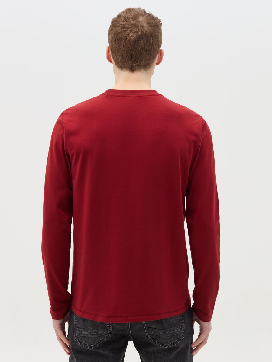 Long-sleeved T-shirt in stretch cotton_3