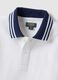 Children's white pure cotton polo regular fit with coloured trims_3