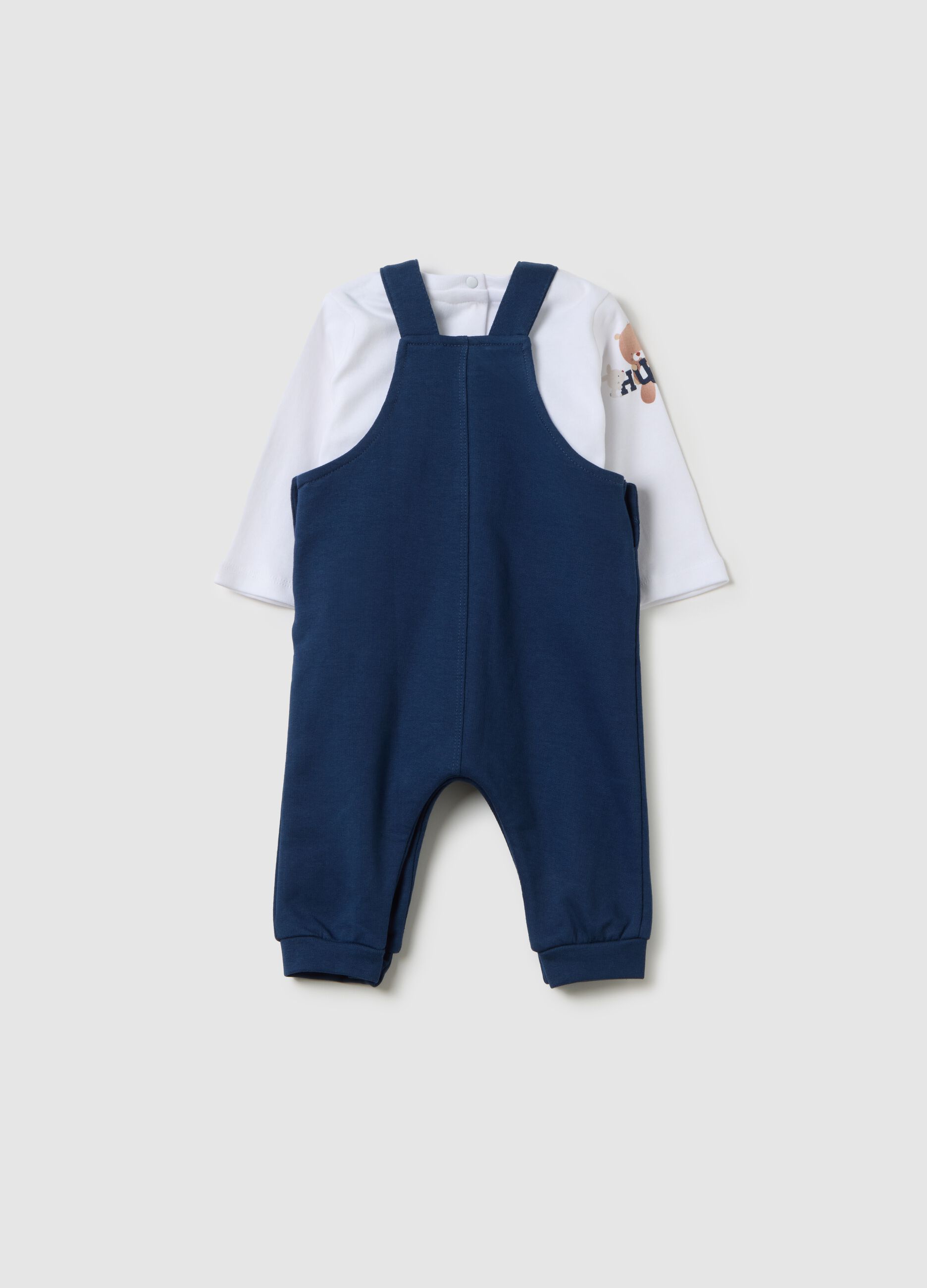 Baby Romper in Pure Blue Cotton