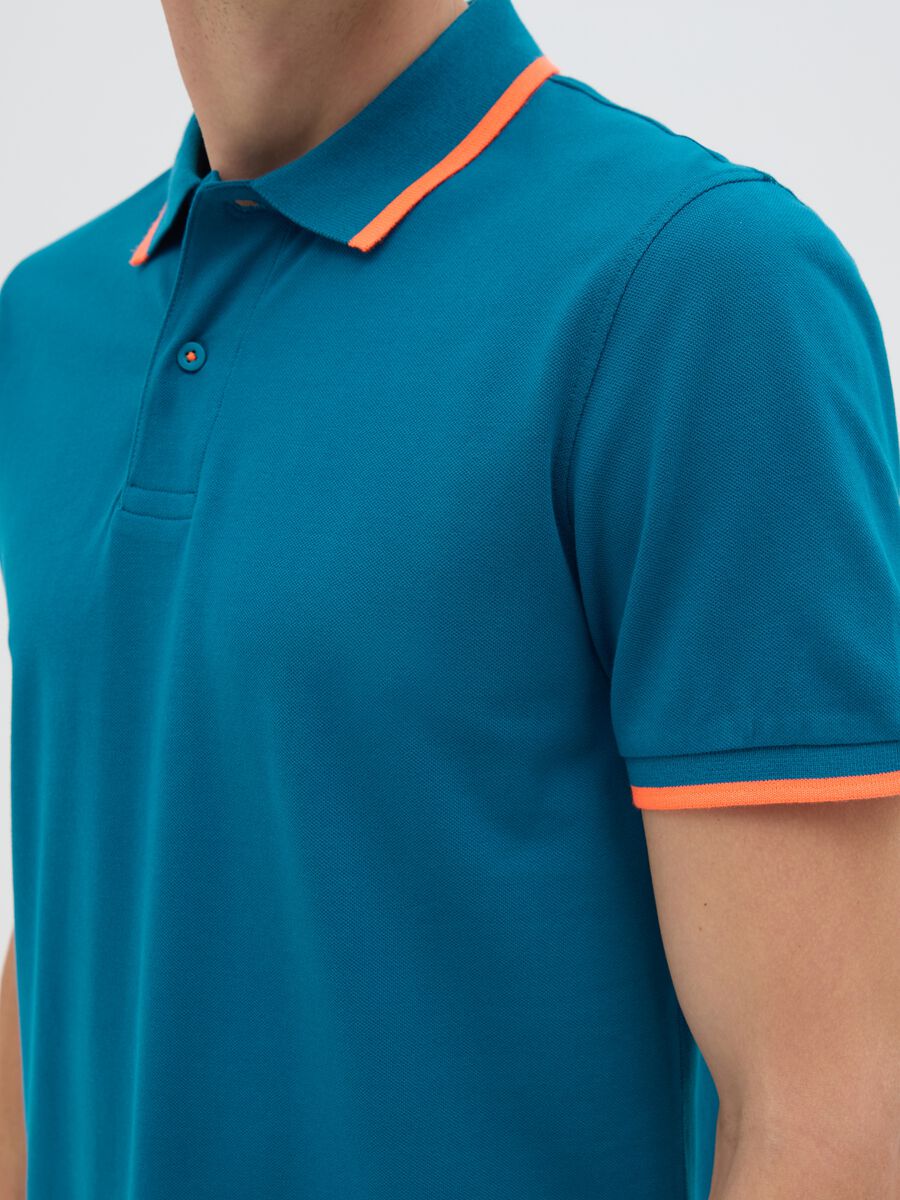 Polo da uomo in cotone elasticizzato multicolor regular fit_2