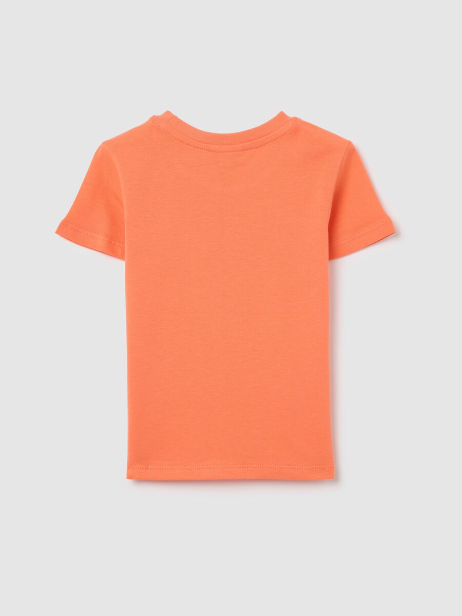 Cotton T-shirt with "Surf's Up - Ride the Wave" print_1