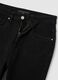 Women's regular fit black denim jeans_5