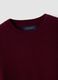 Red pure wool crew-neck jumper_5