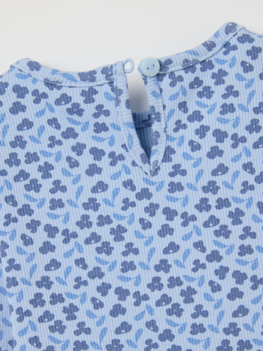 Multicolour regular fit cotton blend girl's t-shirt with prints_3