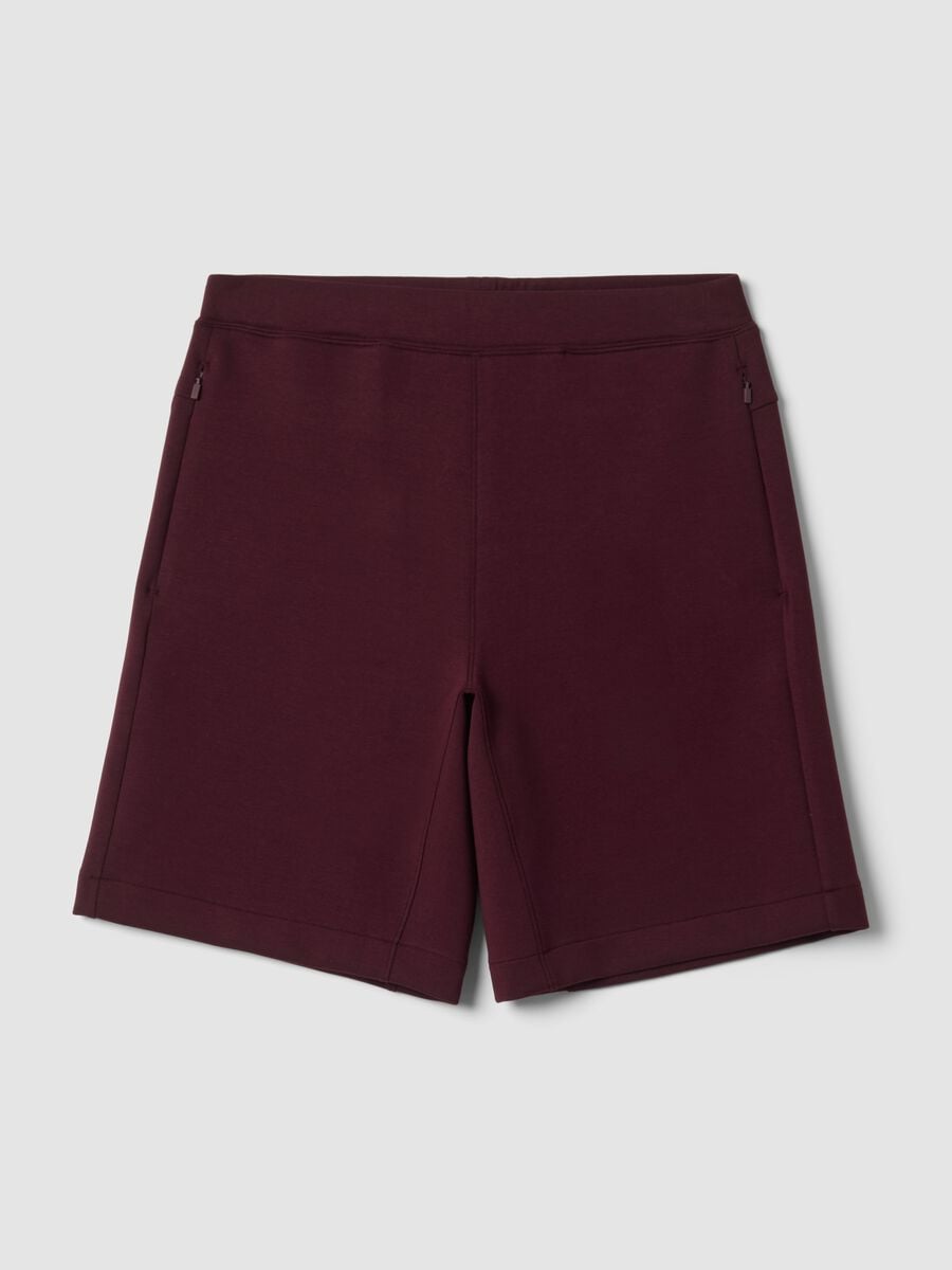 Shorts marroni traspiranti in tessuto elasticizzato 2 Way Stretch_0