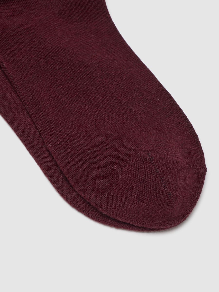 Short red stretchy socks_1