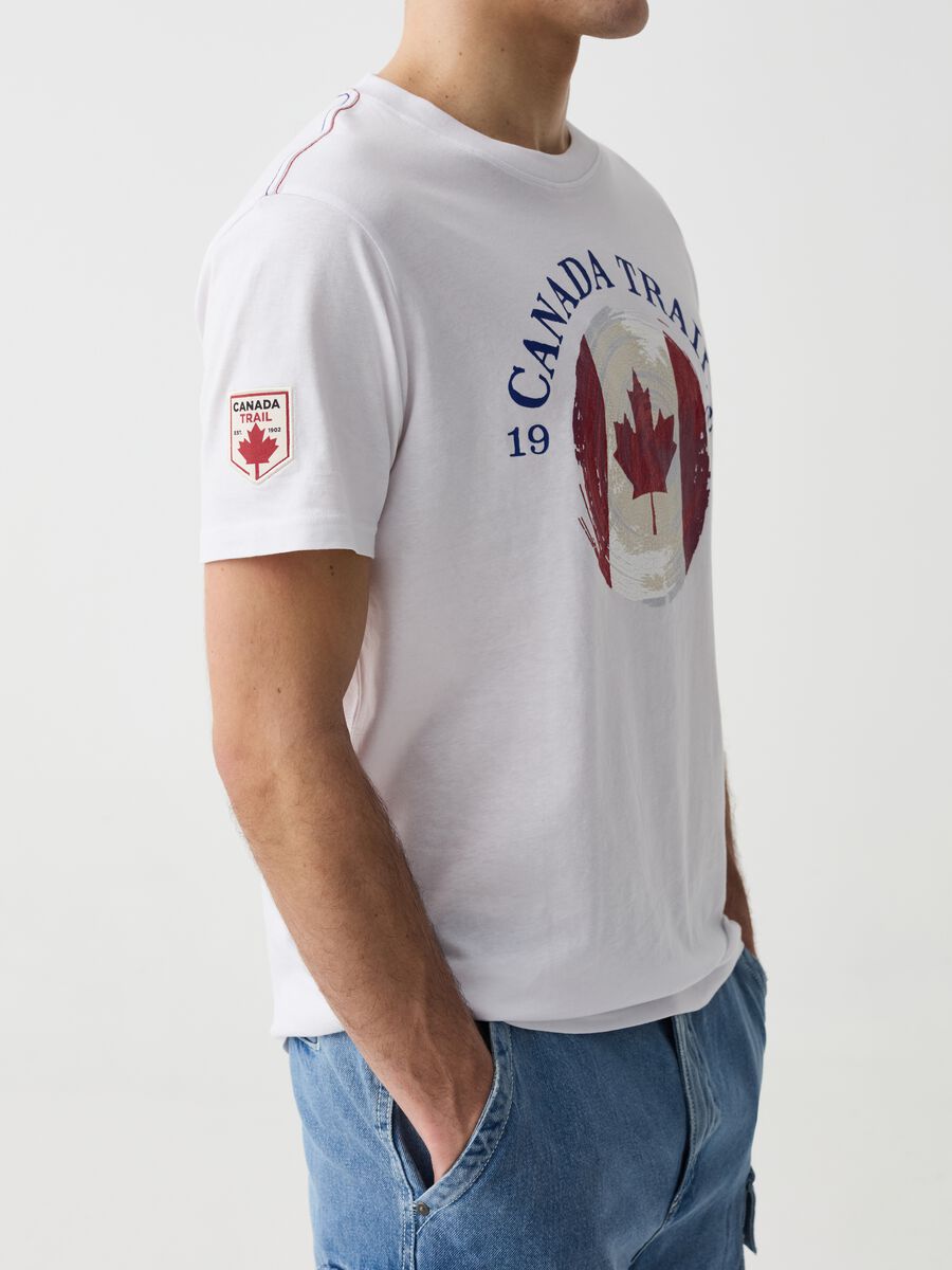 T-shirt girocollo con stampa Canada Trail_1