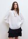 White viscose-blend shirt with charms and V-neck regular fit_2