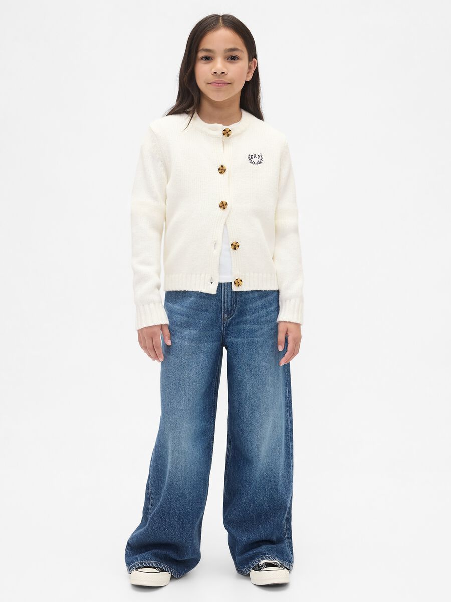 White Cotton Blend Cardigan_2