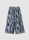 Pantaloni palazzo blu in misto viscosa_4