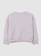 Girl's violet pure cotton sweatshirt regular fit with text_1