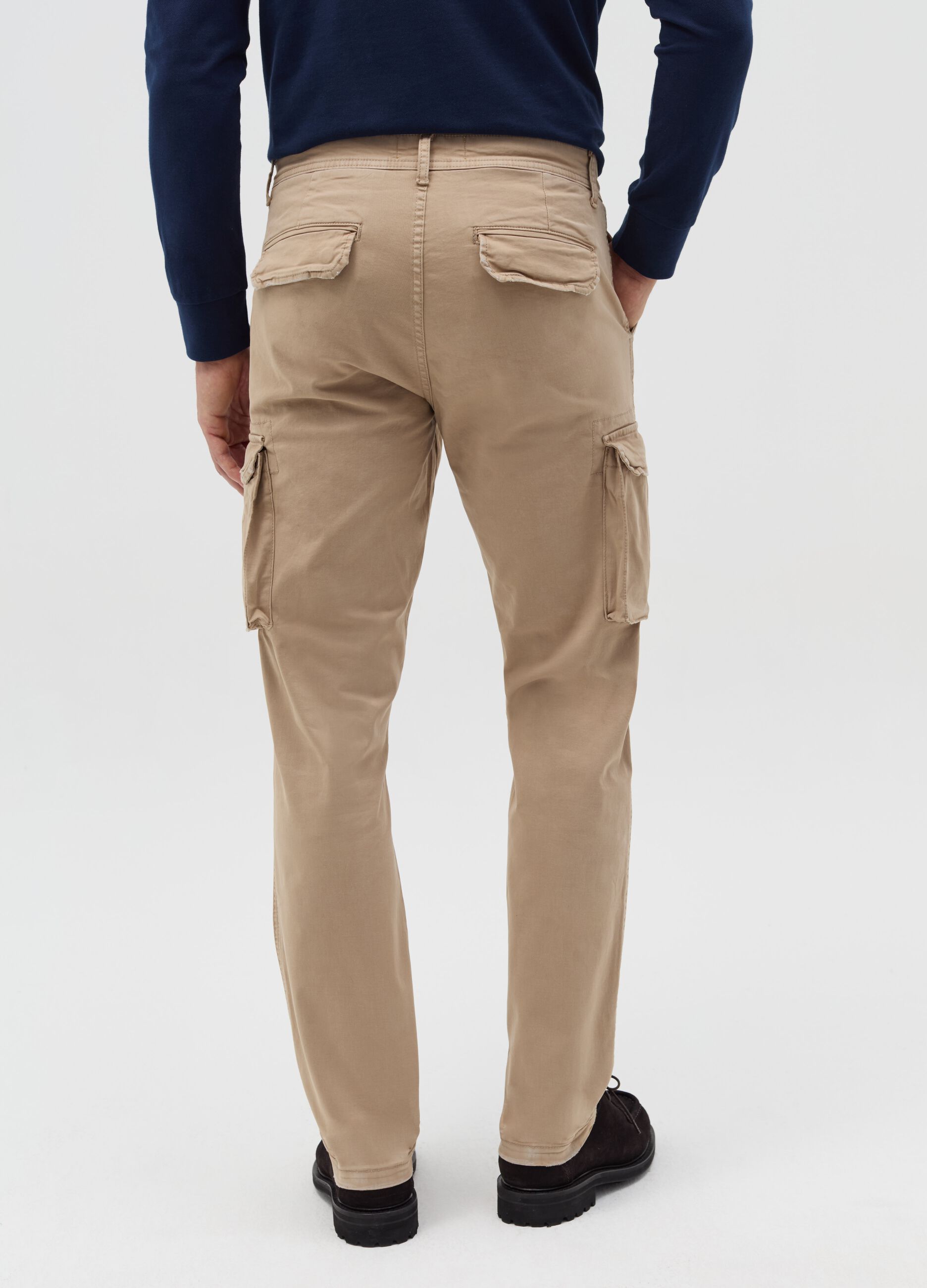 Cargo trousers in twill