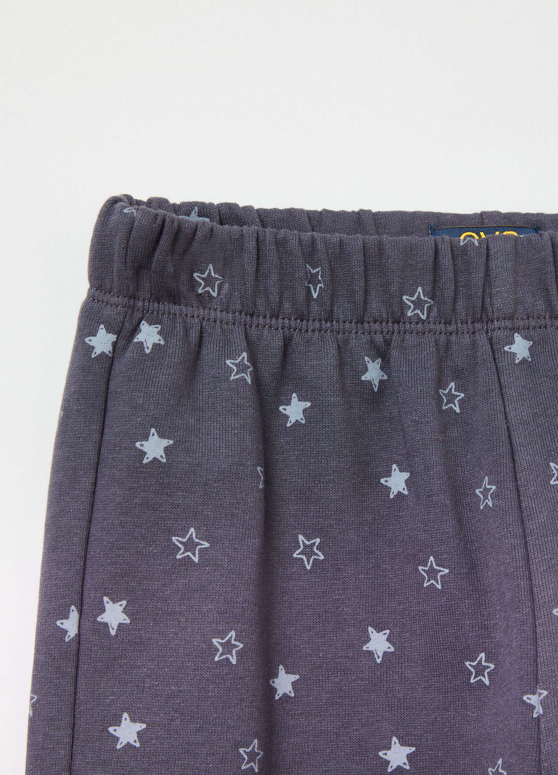 Joggers con profili elasticati e stampa_2