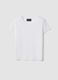 White pure linen short-sleeve T-shirt, regular fit_4