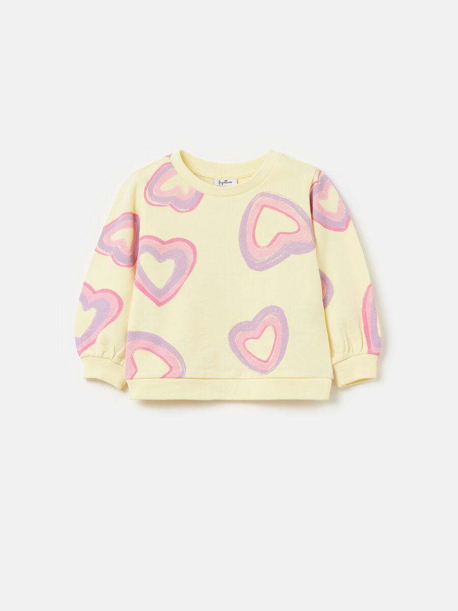 French terry sweatshirt with print_0