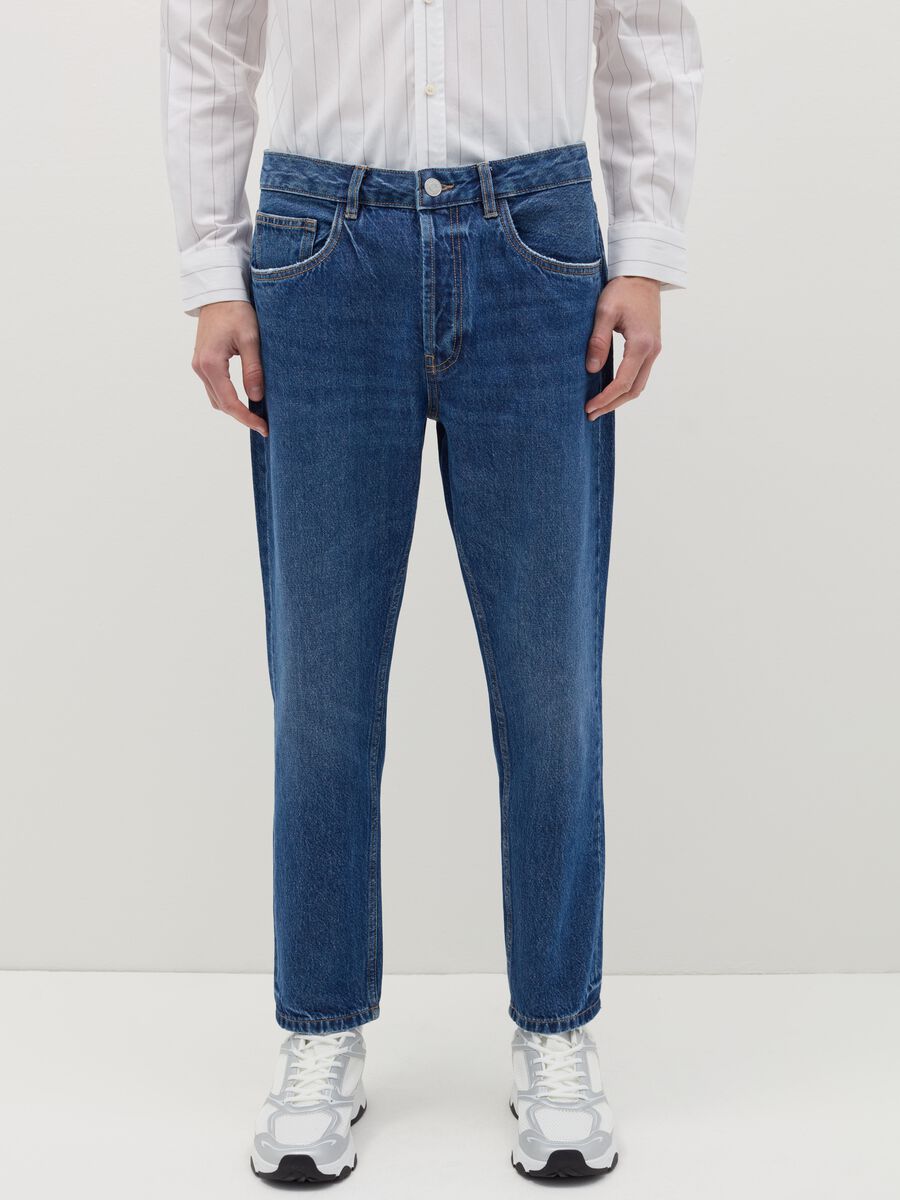 Slim-fit cropped jeans_1