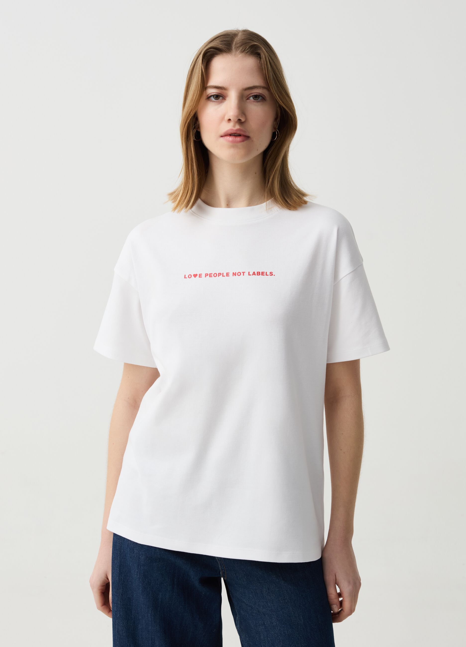 T-shirt in cotone con stampa