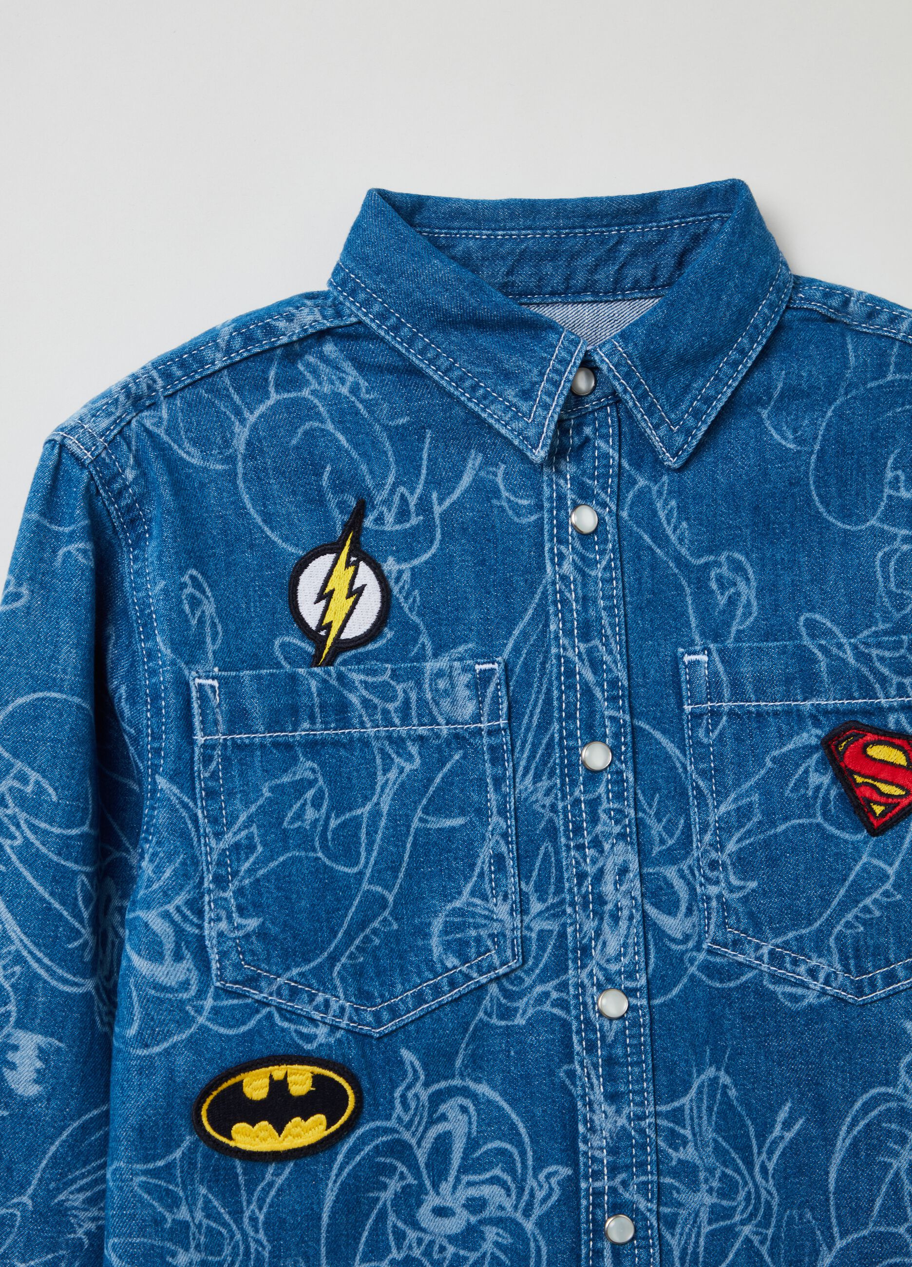Shacket in denim 100° Anniversario_2