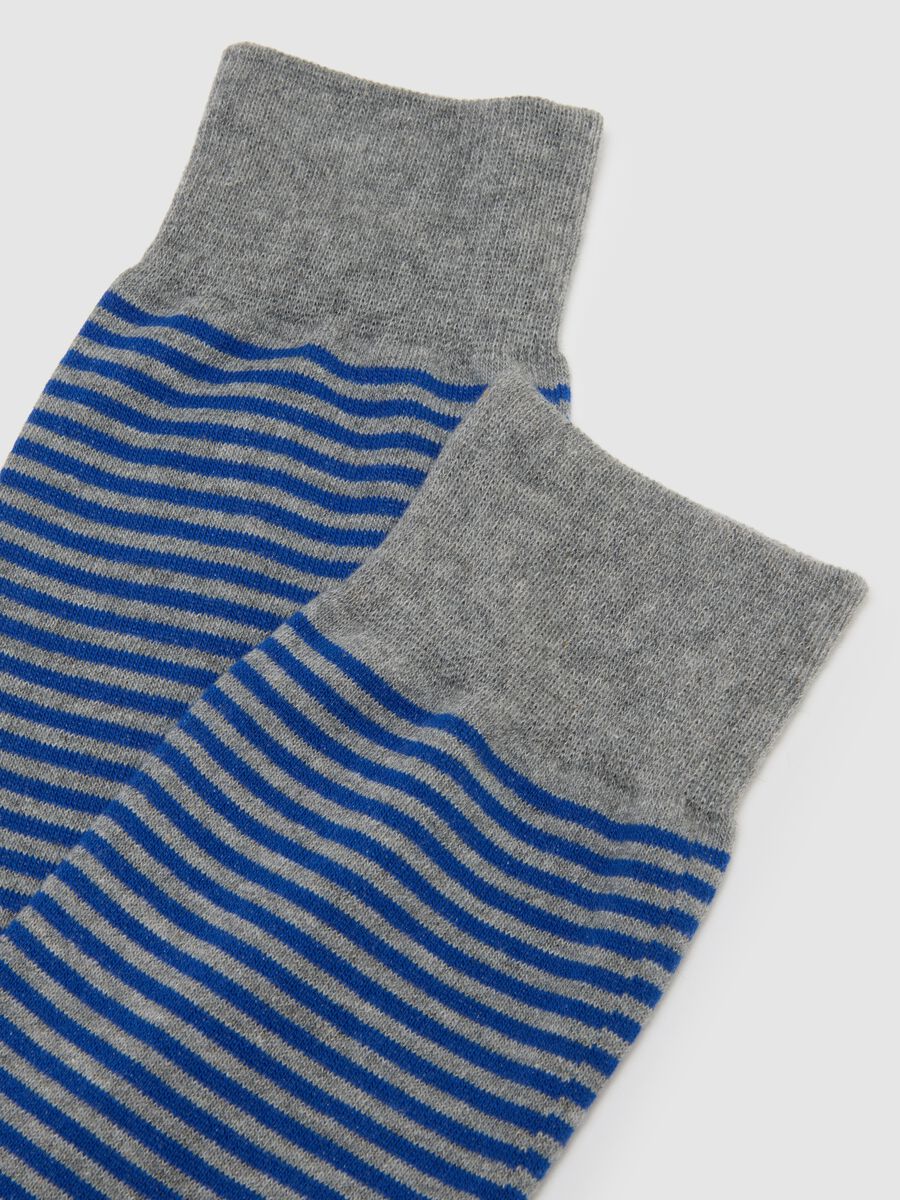 Two-pack of short grey cotton elasticated socks_2