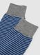 Two-pack of short grey cotton elasticated socks_2