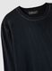 Black Slim Fit Pure Cotton Sweater_1