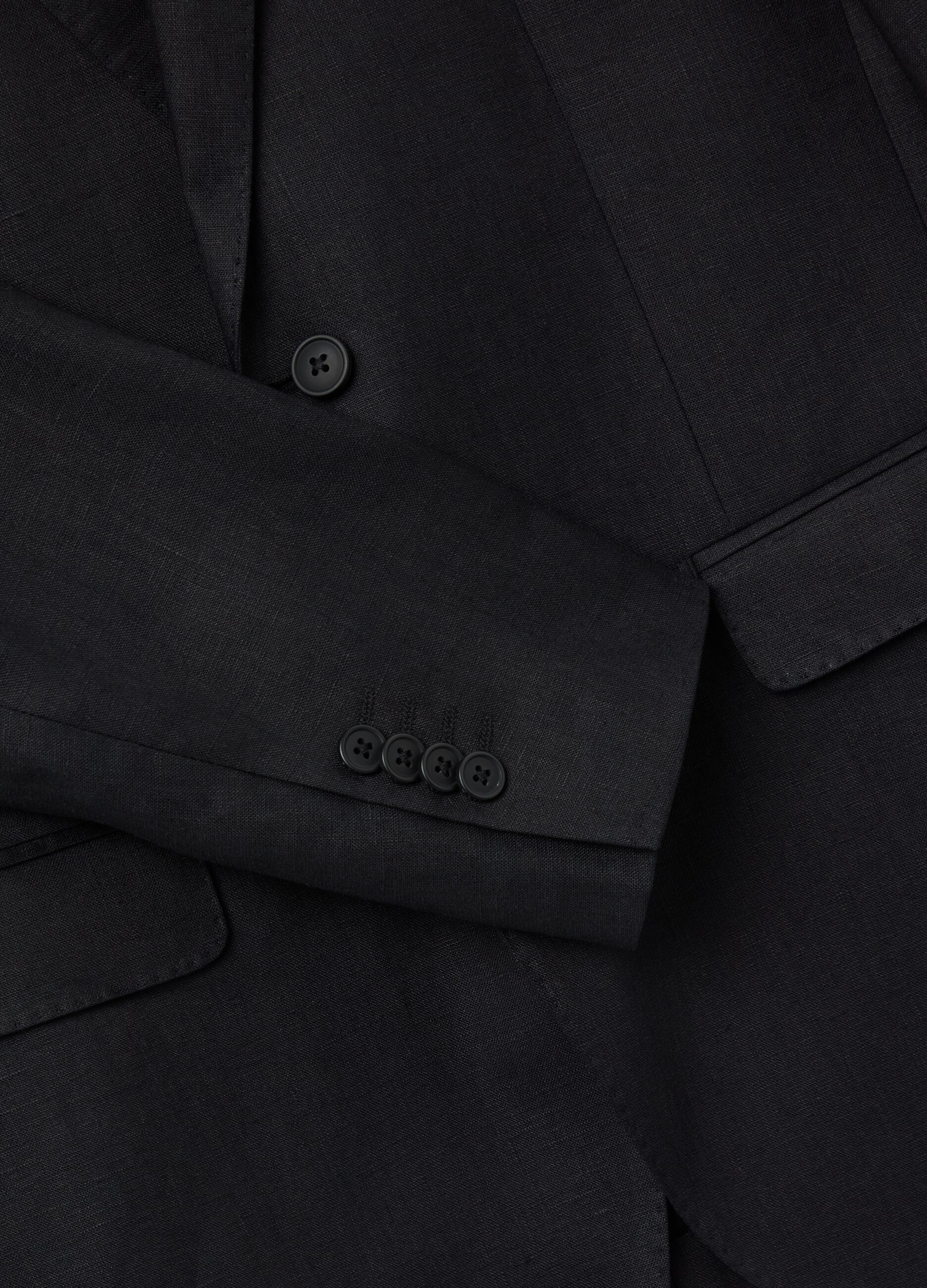 Blazer monopetto regular fit in lino Contemporary