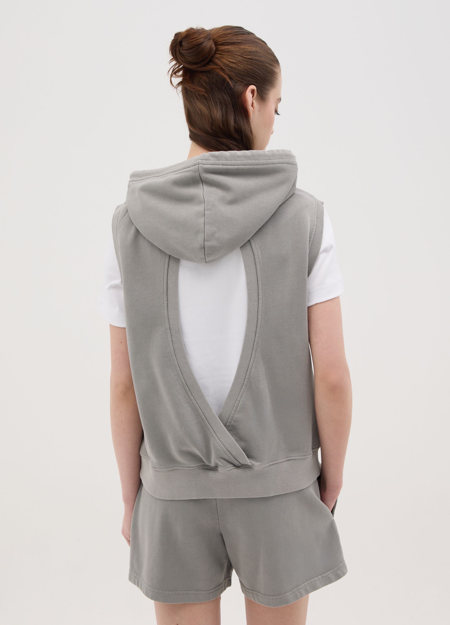 Grey Everlast Sleeveless Hoodie