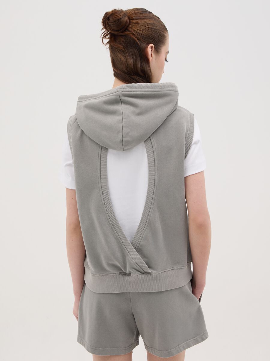 Grey Everlast Sleeveless Hoodie_3