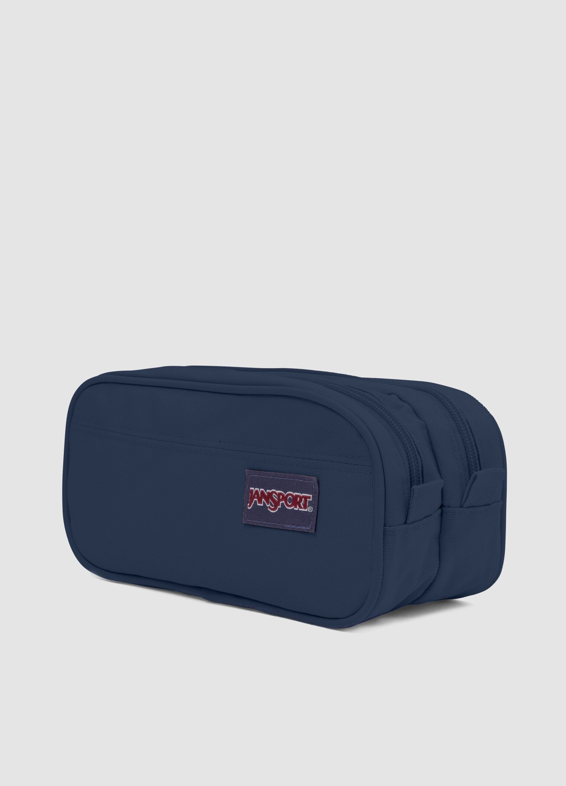 Astuccio blu a doppio scomparto