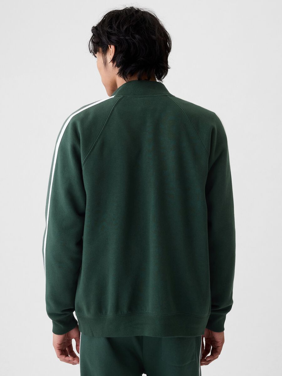 Full-zip con bande rigate e ricamo Athletic_2