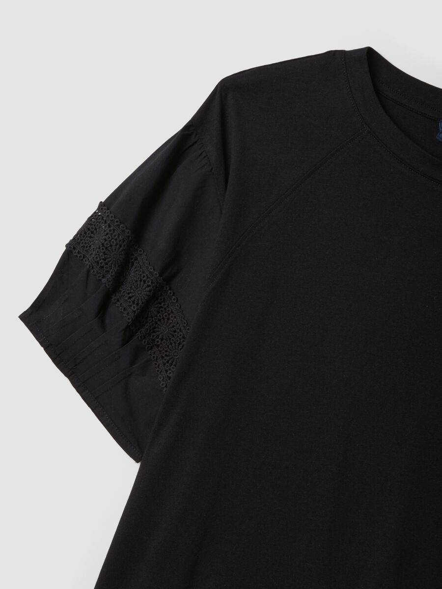 T-shirt in puro cotone nero regular fit_5