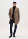 Cappotto lungo beige regular fit con bottoni_0