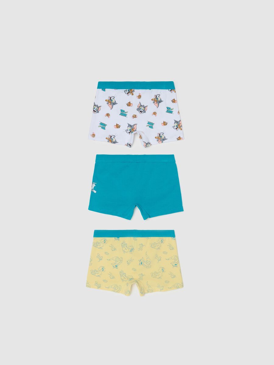 Three-pack boxer shorts in stretch cotton with Tom & Jerry print_1