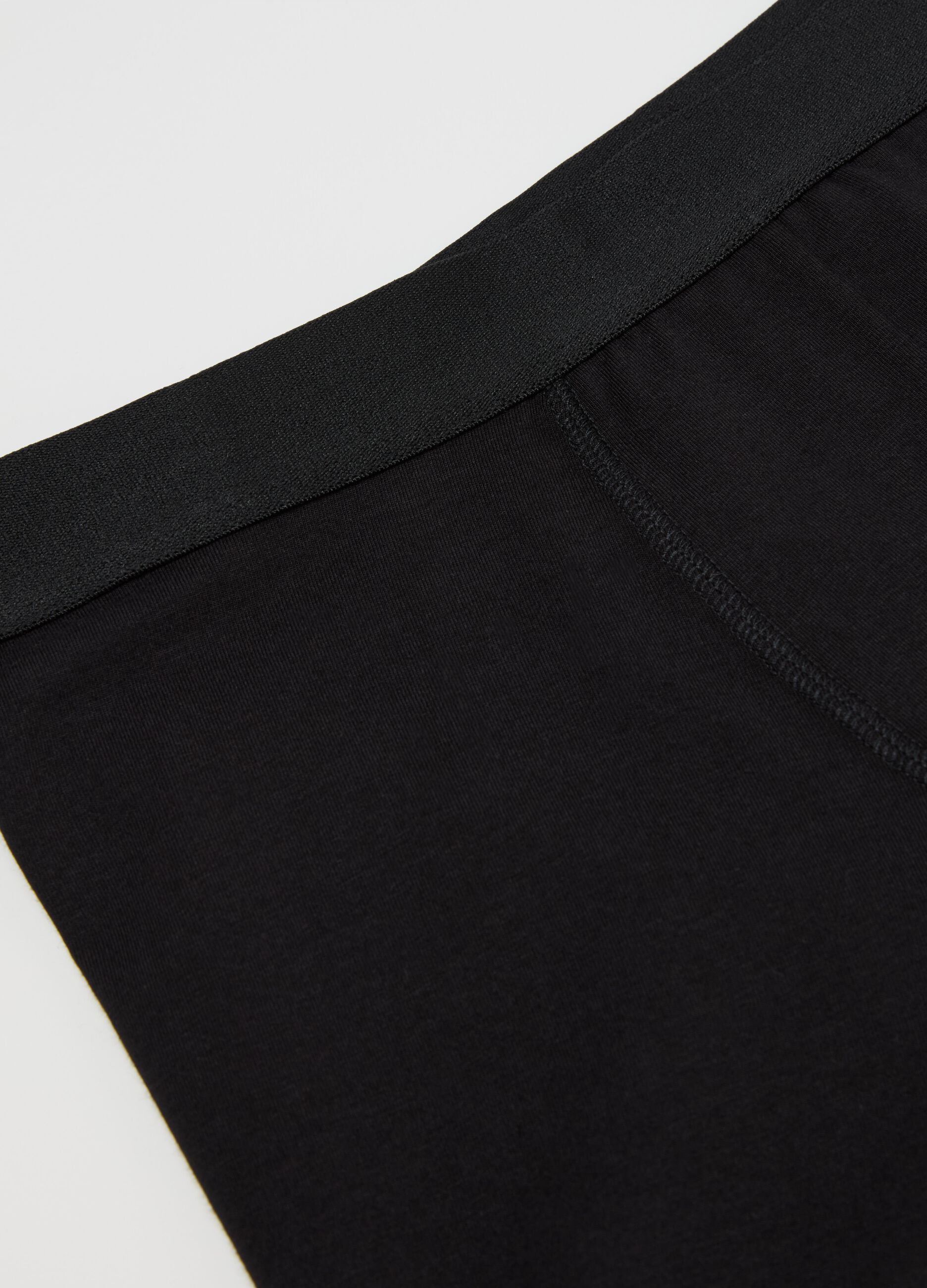 Midi boxer shorts in stretch cotton