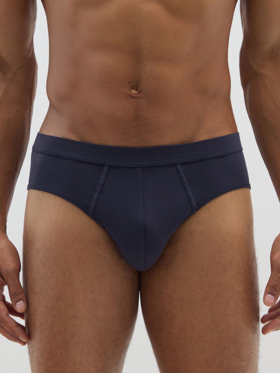 Two-pack of stretchy cotton blue briefs_1